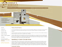 Tablet Screenshot of conradscastles.com